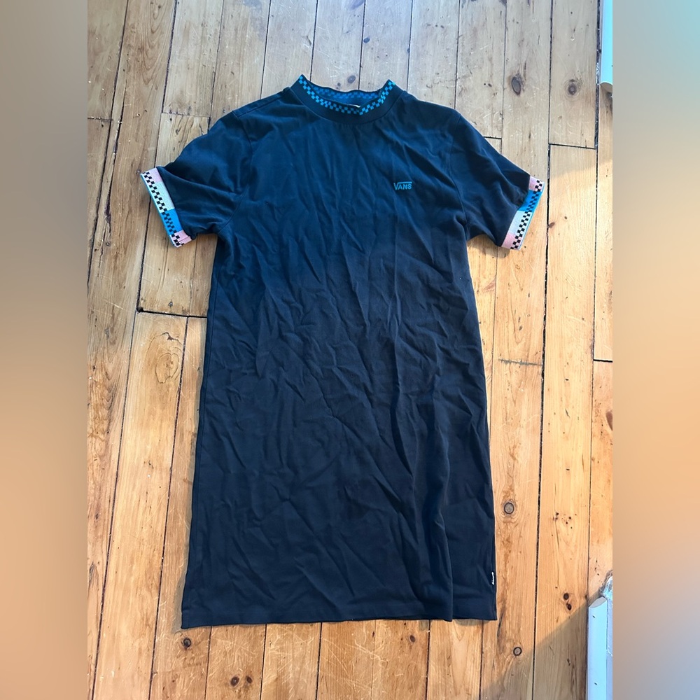 Vans Black and Teal Knit Top